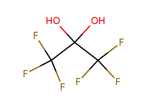 Molecular Structure of 677-71-4 (1,1,1,3,3,3-hexafluoropropane-2,2-diol)