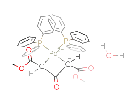 2,4-bis(methoxycarbonyl)-1,1-bis(triphenylphosphine)palladacyclobutan-3-one-water(1/1)