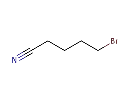 Molecular Structure of 5414-21-1 (5-Bromovaleronitrile)