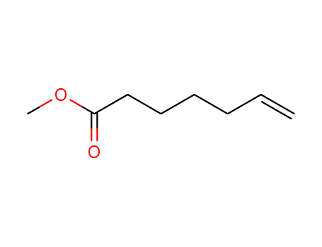 Molecular Structure of 1745-17-1 (6-Heptenoic  acid  methyl  ester)
