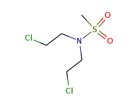 Molecular Structure of 54533-09-4 (N,N-bis(2-chloroethyl)methanesulfonamide)
