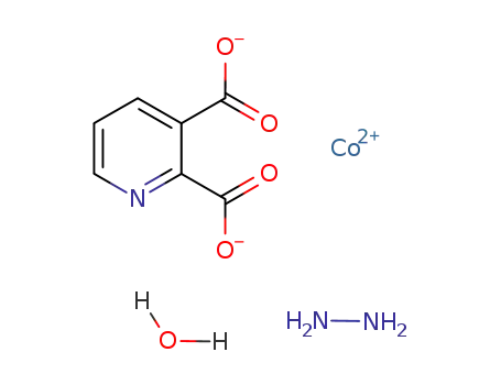 [Co(pyridine-2,3-dicarboxylic acid-2H)(hydrazine)(H2O)]