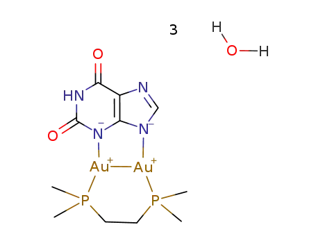 [Au2(μ-xanthinate(2-))(μ-1,2-bis(dimethylphosphino)ethane)] * 3 H2O