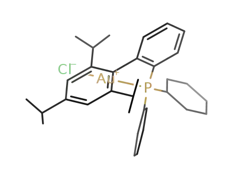 2-Dicyclohexylphosphino-2′,4′,6′-triisopropylbiphenyl gold(I) chloride