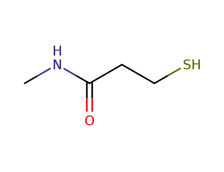 Molecular Structure of 52334-99-3 (Propanamide, 3-mercapto-N-methyl-)