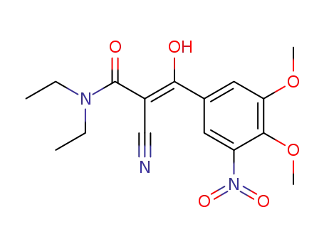 2-cyano-3-(3,4-dimethoxy-5-nitrophenyl)-3-hydroxy-N,N-diethyl-prop-2-enamide