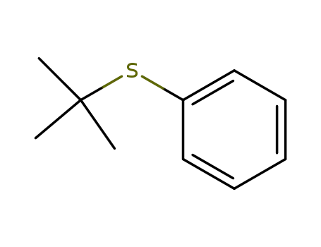 Molecular Structure of 3019-19-0 (Phenyl tert-butyl sulfide)