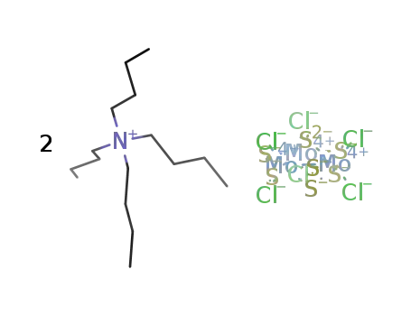 (tetra-n-butylammonium)2[Mo3S7Cl6]