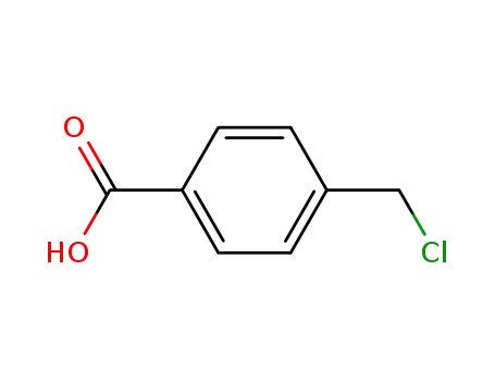 Molecular Structure of 1642-81-5 (4-(Chloromethyl)benzoic acid)