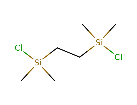 Molecular Structure of 13528-93-3 (1,2-Bis(chlorodimethylsilyl)ethane)