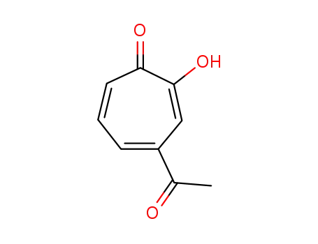 Molecular Structure of 1738-16-5 (2,4,6-Cycloheptatrien-1-one, 4-acetyl-2-hydroxy-)