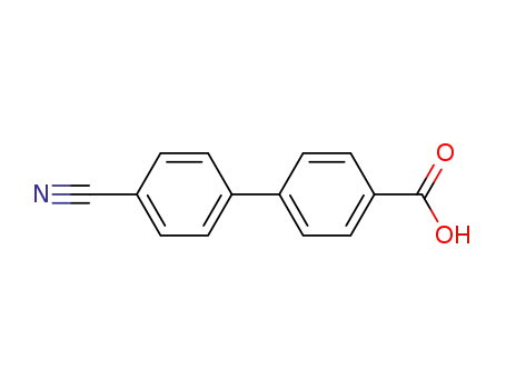 Molecular Structure of 5728-46-1 (4'-CYANO-BIPHENYL-4-CARBOXYLIC ACID)