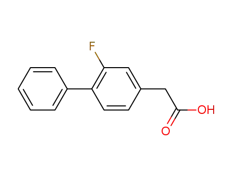 Molecular Structure of 5001-96-7 ((2-FLUORO-4-BIPHENYL)ACETIC ACID)
