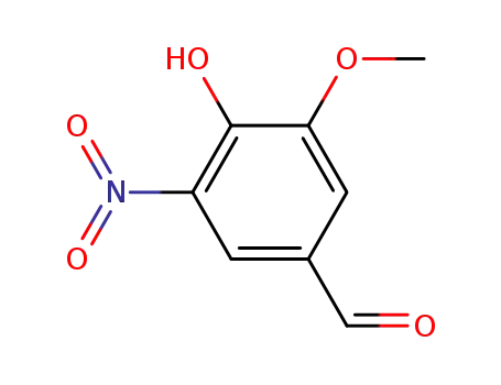Molecular Structure of 6635-20-7 (5-Nitrovanillin)