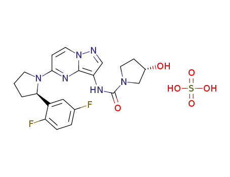 (S)-N-(5-((R)-2-(2,5-difluorophenyl)-pyrrolidin-1-yl)pyrazolo[1,5-a]pyrimidin-3-yl)-3-hydroxypyrrolidine-1-carboxamide hydrogen sulfate