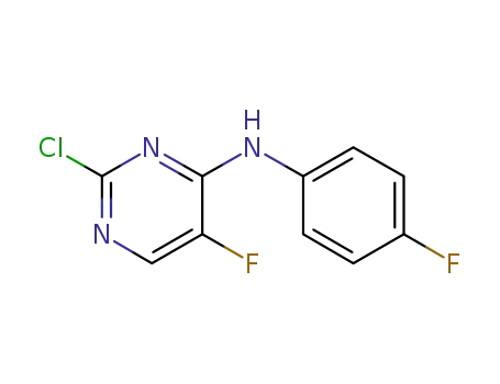 2-chloro-5-fluoro-N-(4-fluorophenyl)pyrimidin-4-amine
