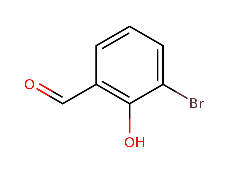 Molecular Structure of 1829-34-1 (3-Bromo-2-hydroxybenzaldehyde)