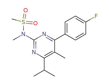 N-(4-(4-fluorophenyl)-6-isopropyl-5-methylpyrimidin-2-yl)-N-methylmethanesulfonamide