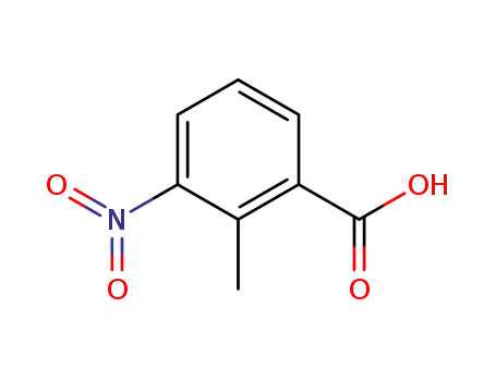 Molecular Structure of 1975-50-4 (2-Methyl-3-nitrobenzoic acid)