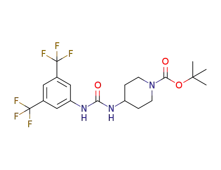 tert-butyl 4-(3-(3,5-bis(trifluoromethyl)phenyl)ureido)piperidine-1-carboxylate