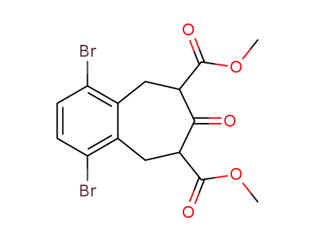 dimethyl 1,4-dibromo-7-oxo-5,6,8,9-tetrahydro-benzocycloheptene-6,8-dicarboxylate