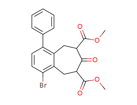 dimethyl 1-bromo-4-phenyl-7-oxo-5,6,8,9-tetrahydro-benzocycloheptene-6,8-dicarboxylate