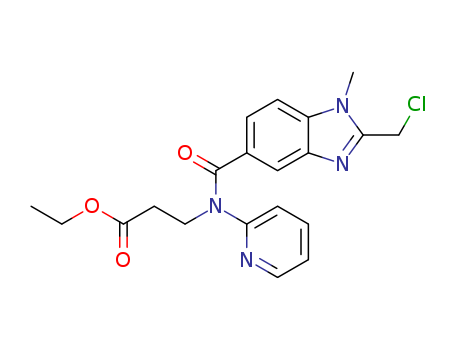 ethyl 3-(2-(chloroMethyl)-1-Methyl-N-(pyridin-2-yl)-1H-benzo[d]iMidazole-5-carboxaMido)propanoate