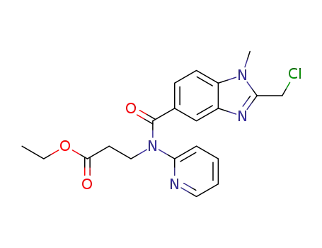 N-[[2-(Chloromethyl)-1-methyl-1H-benzimidazol-5-yl]carbonyl]-N-2-pyridinyl-beta-alanine ethyl ester manufacturer