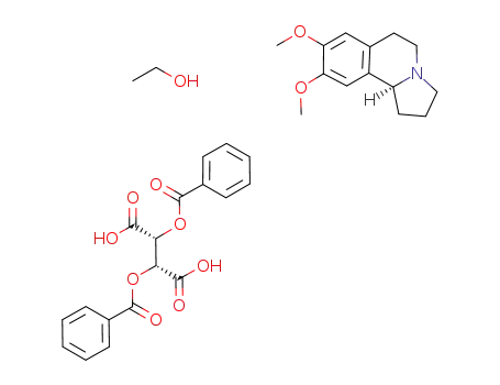 (-)-crispine A*(-)-dibenzoyl-L-tartaric acid*ethanol