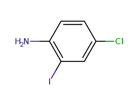 Molecular Structure of 63069-48-7 (4-Chloro-2-iodoaniline)