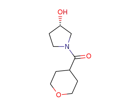 Molecular Structure of 1354691-47-6 ([(3S)-3-hydroxypyrrolidin-1-yl](oxan-4-yl)Methanone)