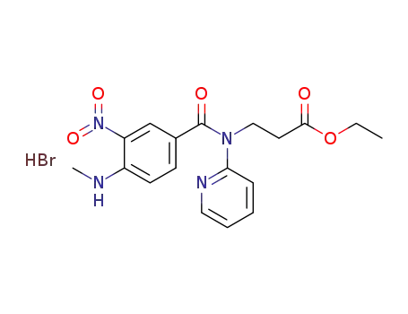 ethyl N-(4-methylamine-3-nitrobenzoyl)-N-(2-pyridyl)-3-aminopropionate hydrobromide