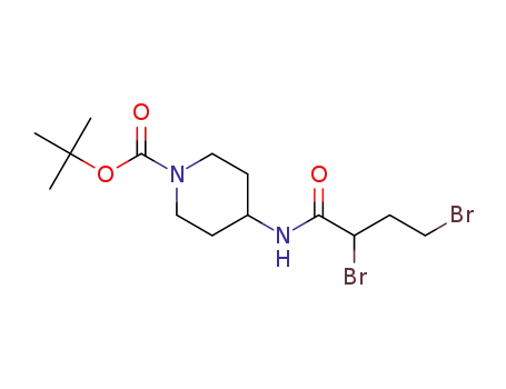 tert-butyl 4-(2,4-dibromobutanamido)piperidin-1-carboxylate