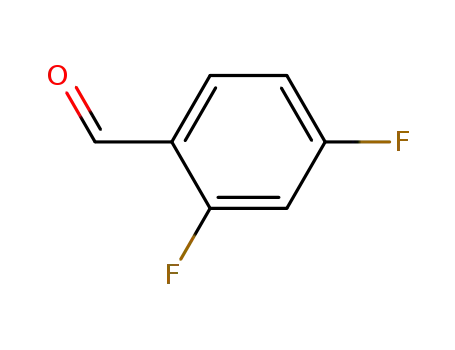 Molecular Structure of 1550-35-2 (2,4-Difluorobenzaldehyde)