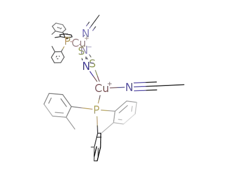 [CuSCN(tri-o-tolylphosphine)MeCN]2