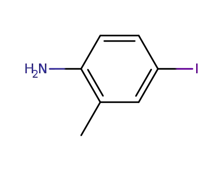 Molecular Structure of 13194-68-8 (4-IODO-2-METHYLANILINE)