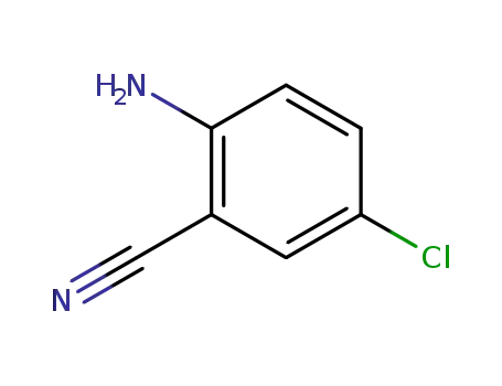 Molecular Structure of 5922-60-1 (2-Amino-5-chlorobenzonitrile)