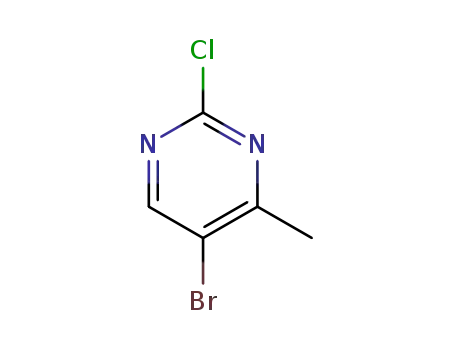 Molecular Structure of 633328-95-7 (5-Bromo-2-chloro-4-methylpyrimidine)