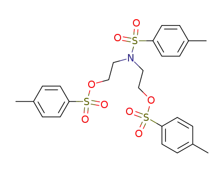 Molecular Structure of 16695-22-0 (N,N-BIS[2-(P-TOLYLSULFONYLOXY)ETHYL]-P-TOLUENESULFONAMIDE)