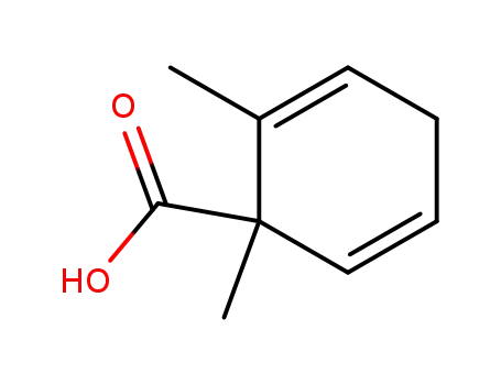 Molecular Structure of 55262-10-7 (2,5-Cyclohexadiene-1-carboxylic acid, 1,2-dimethyl-)