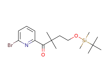 1-(6-bromopyridin-2-yl)-4-((tert-butyldimethylsilyl)oxy)-2,2-dimethylbutan-1-one