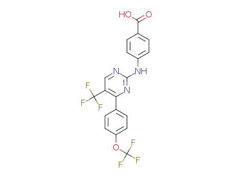4-((4-(4-(trifluoromethoxy)phenyl)-5-(trifluoromethyl)pyrimidin-2-yl)amino)benzoic acid