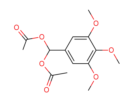Molecular Structure of 30225-78-6 (Methanediol, (3,4,5-trimethoxyphenyl)-, diacetate)