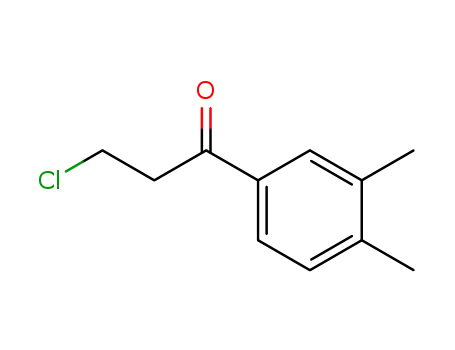 Molecular Structure of 22422-23-7 (3-chloro-1-(3,4-dimethylphenyl)propan-1-one)