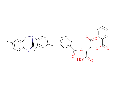 (-)-R,R-2,8-dimethyl-6,12-dihydro-5,11-methanodibenzo-[b,f ][1,5]diazocine*(-)-O,O′-dibenzoyl-L-tartaric acid