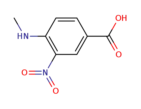 Molecular Structure of 41263-74-5 (4-(METHYLAMINO)-3-NITROBENZOIC ACID)