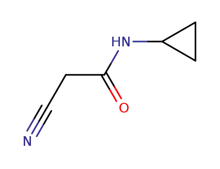 Molecular Structure of 15029-37-5 (2-CYANO-N-CYCLOPROPYL-ACETAMIDE)