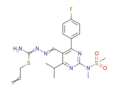 2-[N-methyl (methylsulphanamid)]-4-[(4-fluorophenyl)-6-isopropylpyrimidine-5-yl] methyleneamino-2-allylisothiourea