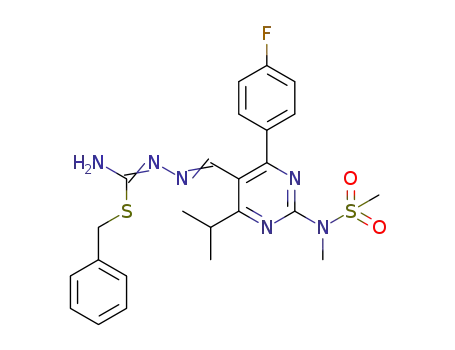 2-[N-methyl (methylsulphanamid)]-4-[(4-fluorophenyl)-6-isopropylpyrimidine-5-yl] methyleneamino-2-benzylisothiourea