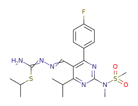 2-[N-methyl(methylsulphanamid)] - 4-[(4-fluorophenyl)-6-isopropylpyrimidine-5-yl] methyleneamino-2-isopropylisothiourea